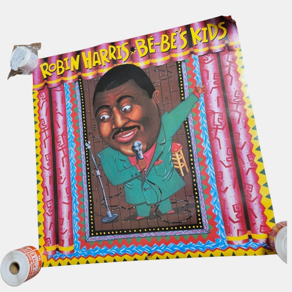 Robin Harris Be-Be's Kids 24x24 Original 1990 PolyGram Promo Poster Comedy